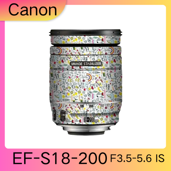 Lentes Canon EFS18-200F3.5-5.6 IS  - Pele câmera, adesivo câmera - com alta resistência a arranhões, à prova d'água e com design elegante.